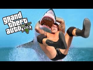 Gamewadafaq приколы в gta 5 wdf 98 рестлинг повсюду