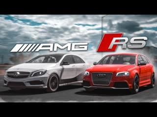 Bulkin битва хот хэтчей mercedesbenz a45 amg vs audi rs3 битва конкурентов forza horizon 5