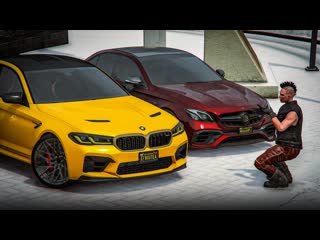 Bulkin битва стиля bmw m5 cs vs e63 amg чья тачка быстрее и красивее gta 5 rp 1080p