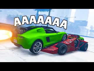 Fresh gta 5 cops amp robbers машина рампа из форсажа сносит машину ракету из форсажа