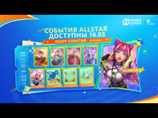 Обзор событий allstar эпизод 01 щедрые награды mobile legends bang bang