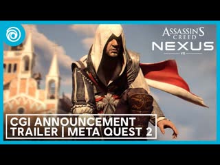 Assassins creed nexus vr cgi announce trailer meta quest 2 meta quest 3 ubisoft forward