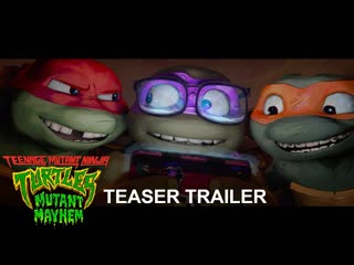 Teenage mutant ninja turtles mutant mayhem teaser trailer 2023 movie seth rogen