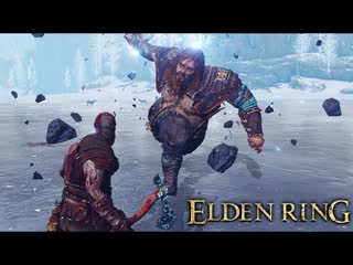 Kratos vs thor boss fight god of war ragnark x elden ring