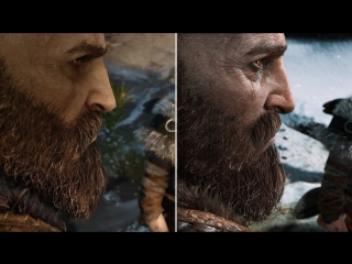 God of war сравнение графики e3 2016 vs финальная версия