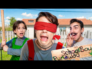 Holy baam сбежал с закрытыми глазами от злых родителей в schoolboy runaway 1080p