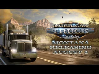 American truck simulator трейлер dlc монтана