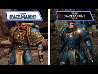 Warhammer 40к space marine и space marine 2 сравнение графики