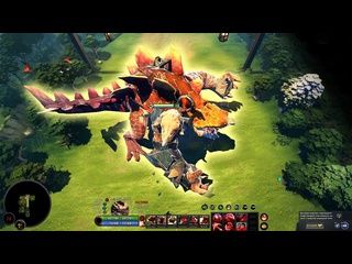 Imba show вырастил динозавра в dota 2 pve tavern defense adventure