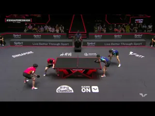 Wang chuqin fan zhendong vs ma long lin gaoyuan singapore smash 2024 final