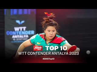 Top 10 points from wtt contender antalya 2023