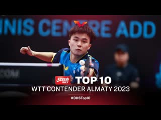 Top 10 points from wtt contender almaty 2023