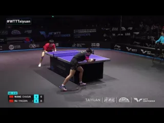 Wang chuqin vs xu yingbin wtt contender taiyuan 2023 r32