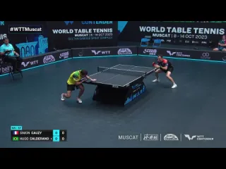 Simon gauzy vs hugo calderano wtt contender muscat 2023 sf