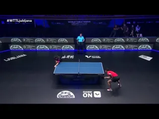 Ma long vs zhou qihao wtt star contender ljubljana 2023 r16