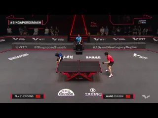 Fan zhendong vs wang chuqin singapore smash 2023 sf