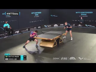 Mattias falck vs lee sangsu wtt contender doha 2023 r32