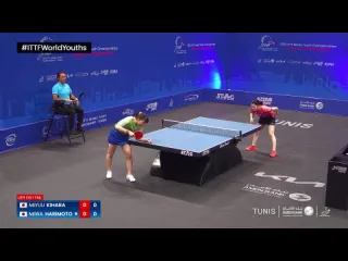 Miyuu kihara vs miwa harimoto world youth championships 2022 u19 final