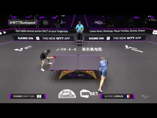 Alexis lebrun vs chuang chih yuan wtt champions 2022 r16