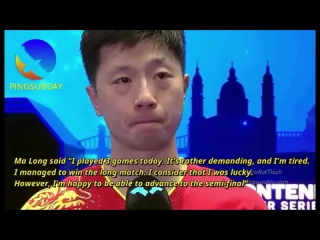 Ma long nearly cried in wtt star contender 2022