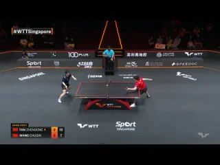 Fan zhendong vs wang chuqin wtt cup finals singapore 2021 sf