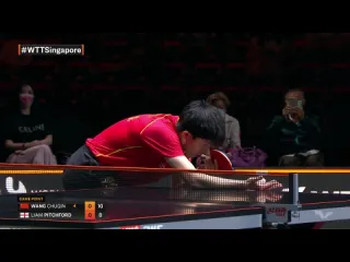 Wang chuqin vs liam pitchford wtt cup finals singpore 2021 qf