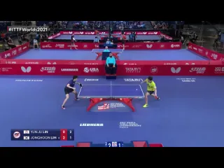 Lin yunju vs lim jonghoon world table tennis championships 2021 r32