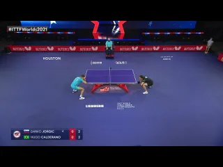 Darko jorgic vs hugo calderano world table tennis championships 2021 r16