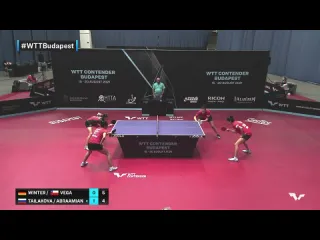 Winter vega vs tailakova abraamian wtt contender budapest 2021 r16