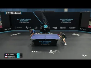 Joe seyfried vs vladimir sidorenko wtt contender budapest 2021 pre round