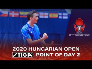 Stiga point of the day 2 hungarian open 2020