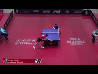 Jakub dyjas vs dimitrij ovtcharov hungarian open 2020 r16