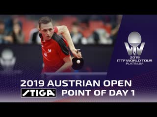 Stiga point of day 1 austrian open 2019