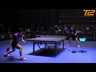 Ma long and fan zhendong training t2 diamond 2019