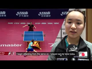 More drama from mima ito 2019 china open