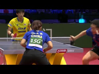 Xu xin liu shiwen vs maharu yoshimura kasumi ishikawa wttc 2019 final