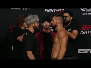 Рафаэль физиев vs матеуш гамрот битва взглядов перед ufc вегас 79