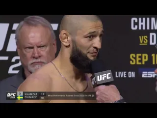 Хамзат чимаев vs кевин холлэнд слова перед боем на ufc 279