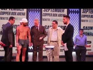 Билли джо сондерс вилли монро billy joe saunders vs willie monroe jr weigh in