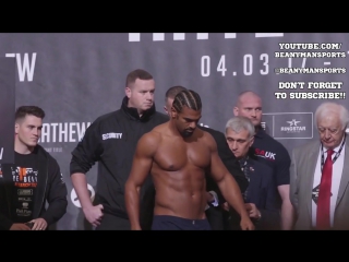 Дэвид хэй тони белью взвешивание haye v bellew weighin