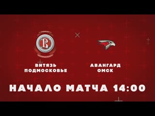 Игроки витязя приглашают всех на матч с авангардом