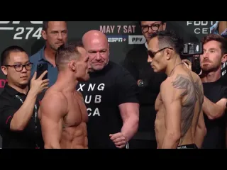 Майкл чендлер vs тони фергюсон битва взглядов перед ufc 274