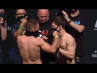 Мовсар евлоев vs ник лентц церемония взвешивания ufc 257