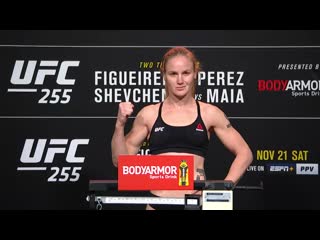 Валентина шевченко на взвешивании перед ufc 255