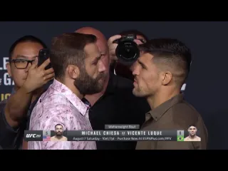 Майкл киеса vs висенте люке битва взглядов с прессконференции перед ufc 265