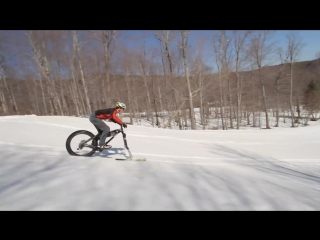 Если у тебя нет сноуборда а кататься зимой хочется fat bike snow bike