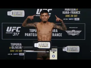 Брэндон ройвал взвешивание перед ufc 317