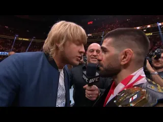 Ufc 317 илия топурия слова после боя и битва взглядов с пэдди пимблеттом