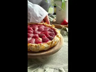 Галетачизкейк с клубникой