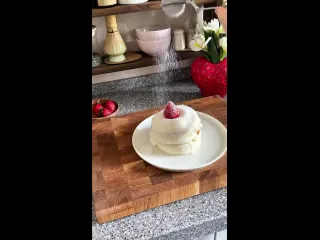Облака на сковороде японские панкейки